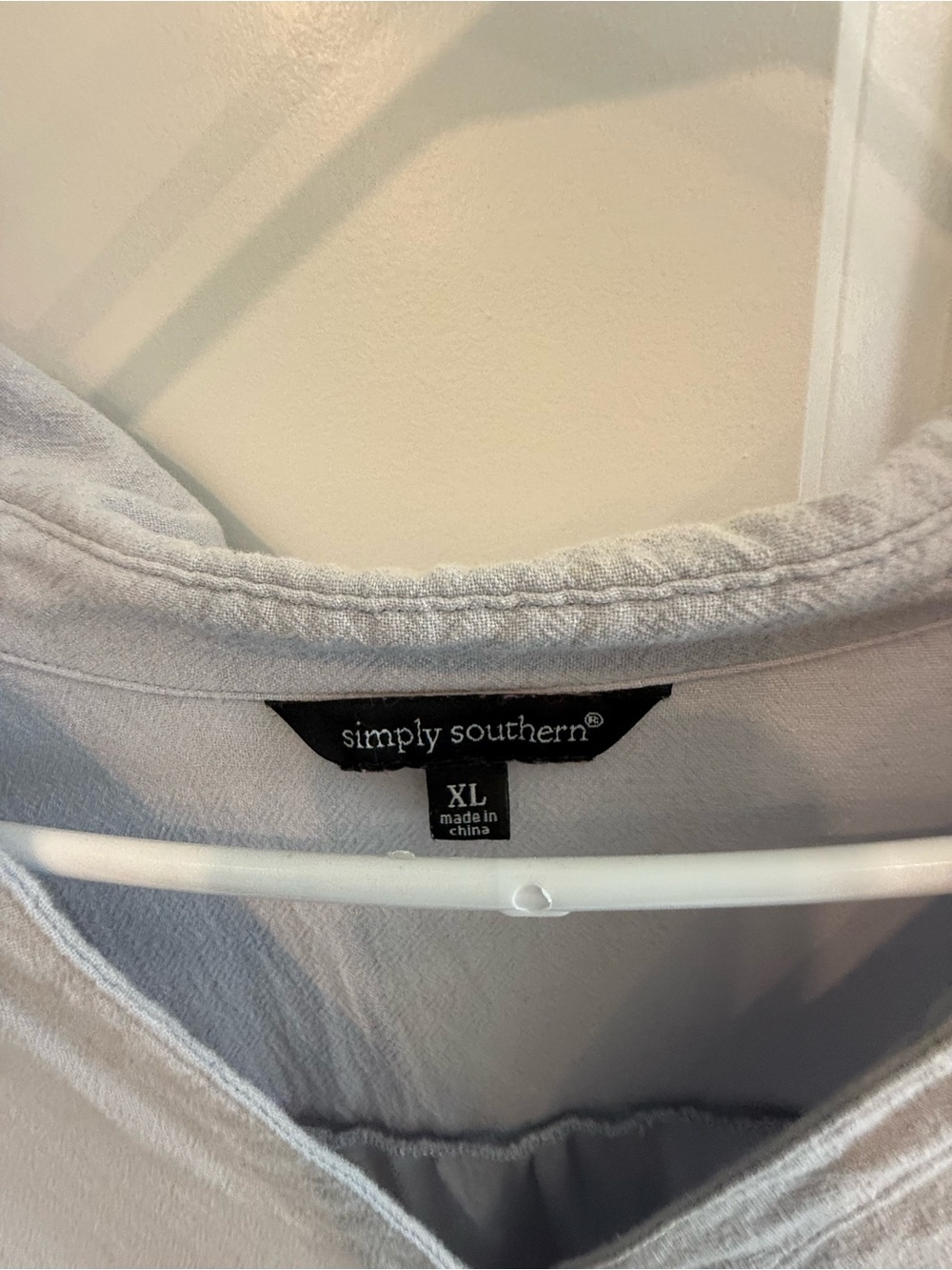 Simply Southern Light Gray Women's casual dress - XL